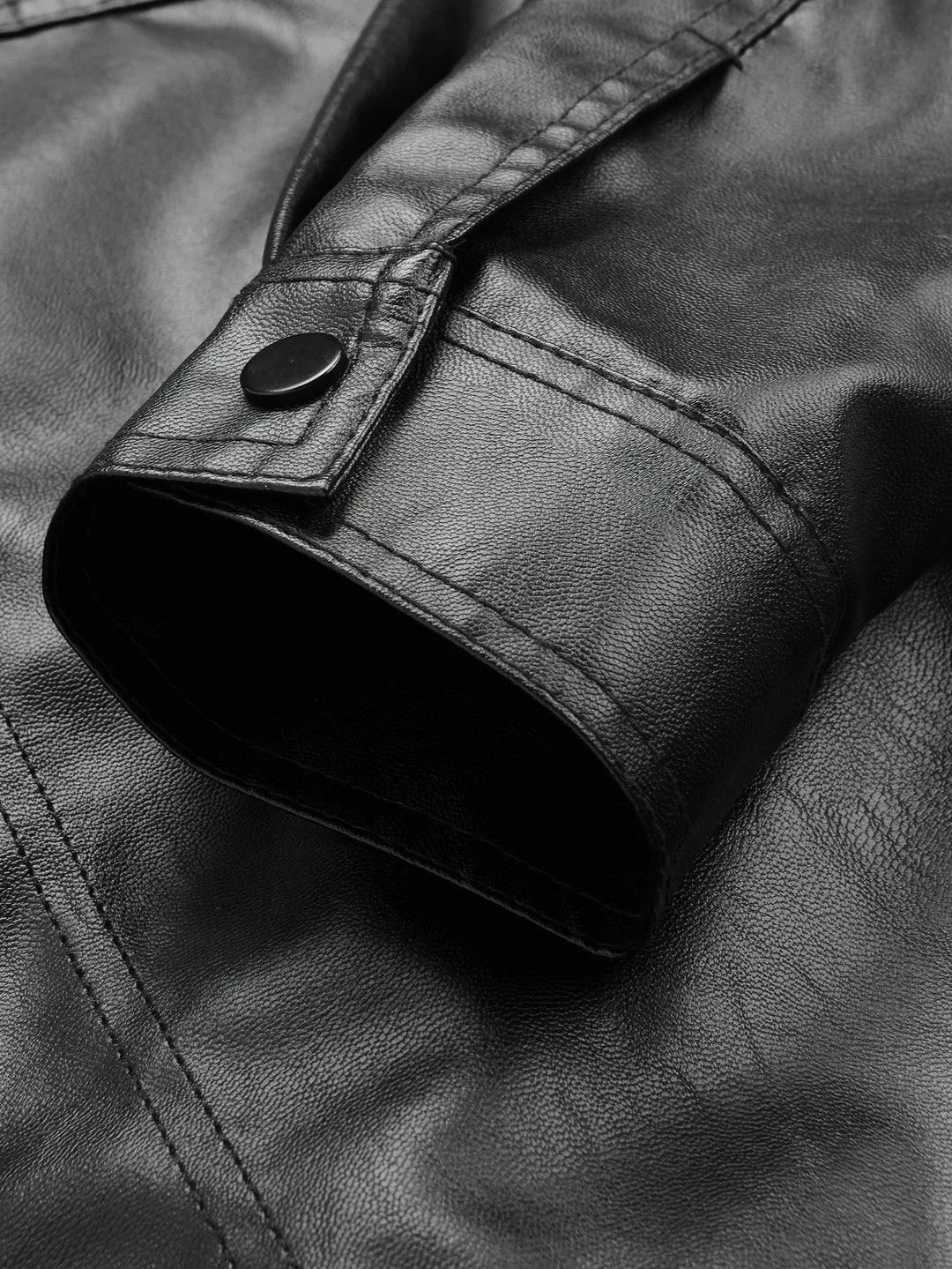 Men’s Lapel Leather Jacket-HighTouch