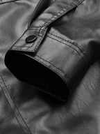 Men’s Lapel Leather Jacket-HighTouch