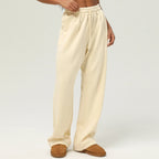 Women Cozy Wide Leg Sweatpants Soft Lounge Pants-HighTouch