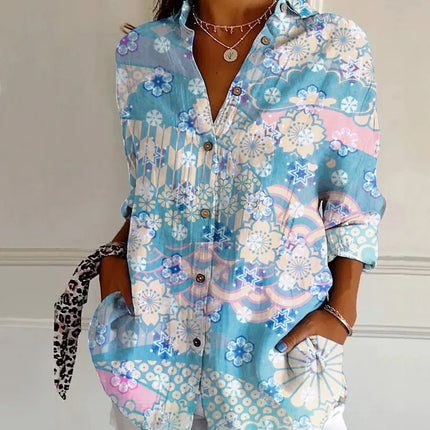 Harper | Elegant Floral Shirt & Blouse