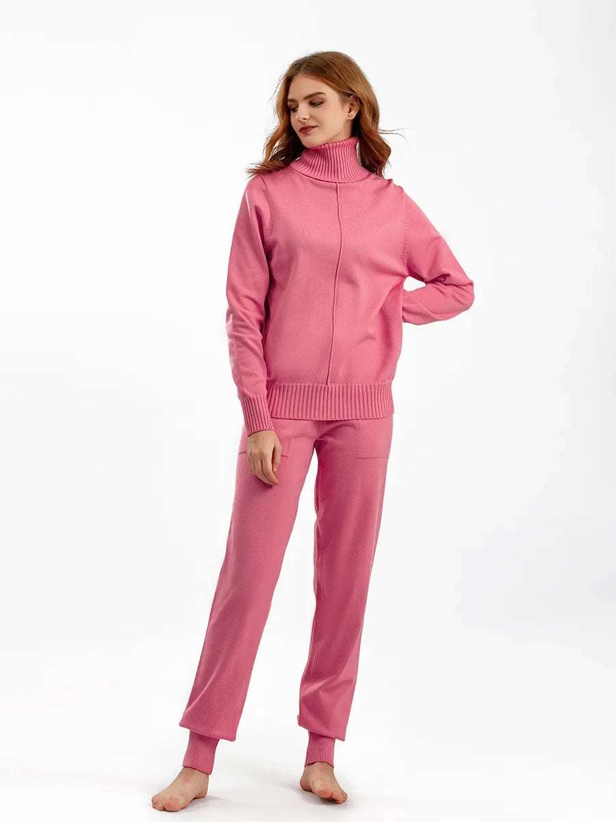 Women’s Soft Knit Two-Piece Set – Perfect Casual Wear-HighTouch
