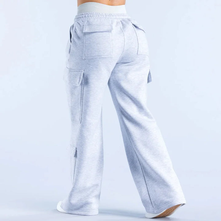 Men Women Cargo Work Pants Multi Pocket Straight Leg-HighTouch