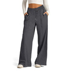 Women Loose Straight Leg Sweatpants Casual Lounge Pants-HighTouch