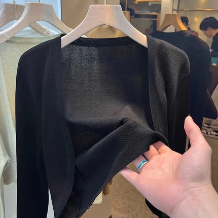 Lightweight Ice Silk Short Sunscreen Cardigan