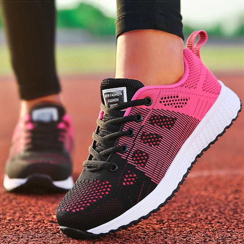 Women’s Mix-Color Gym Sneakers-HighTouch