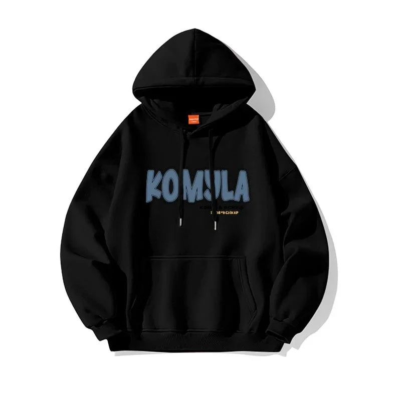 Loose Oversize Cotton Hoodie – Draped Casual Style for Spring & Autumn