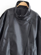 Women’s Faux Leather Motorcycle Jacket – Fall 2025 Fashio-HighTouch