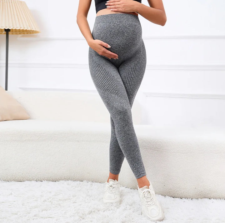 High Waist Maternity Leggings Belly Support Skinny All Season