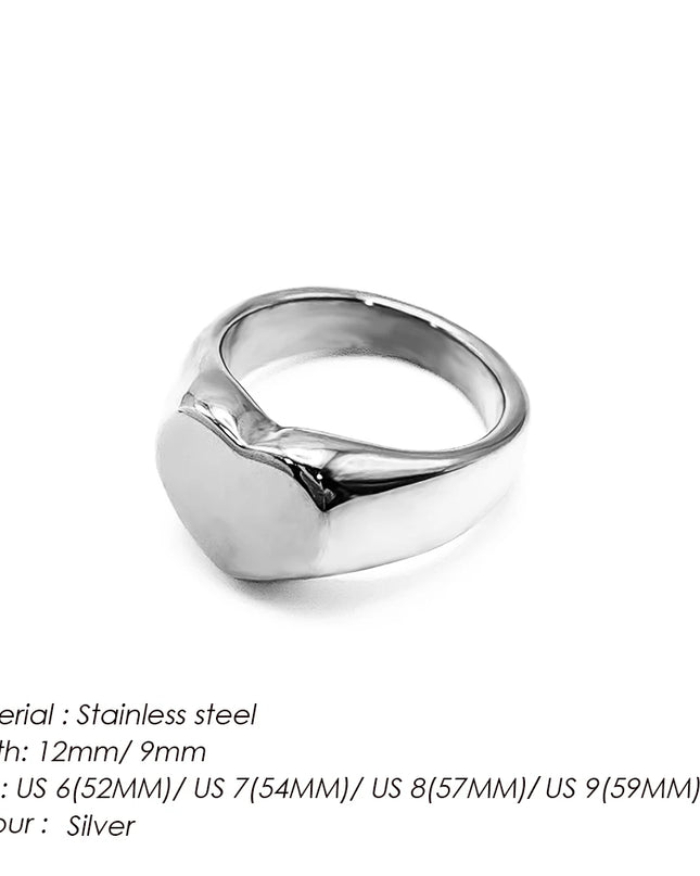 Minimalist Round Ring Gold  Colour Plated Women's Rings for Parties and Festivals