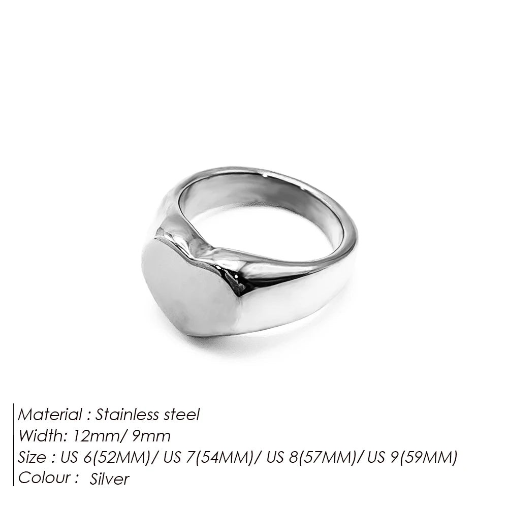 Minimalist Round Ring Gold Colour Plated Women's Rings for Parties and Festivals-HighTouch