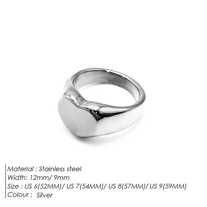 Minimalist Round Ring Gold Colour Plated Women's Rings for Parties and Festivals-HighTouch