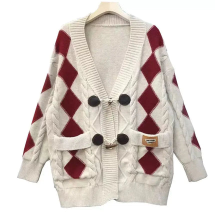 Cappotto Cardigan Aperto Lavorato a Maglia da Donna