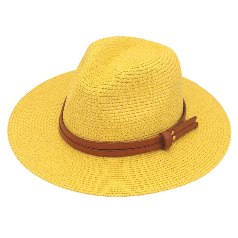 Breathable Straw Panama Sun Hat-HighTouch