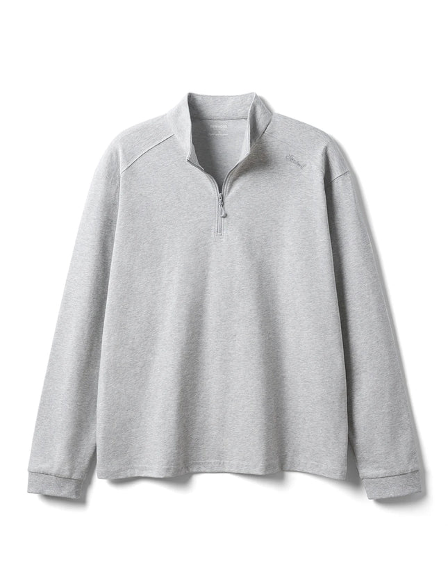 SIMWOOD | Sorona Half-Zip Long Sleeve Tee – Regular Fit T-Shirts, 230gsm