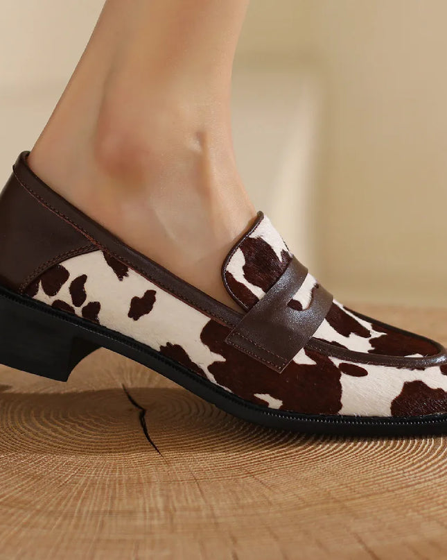 Horsehair Slip-On Flats