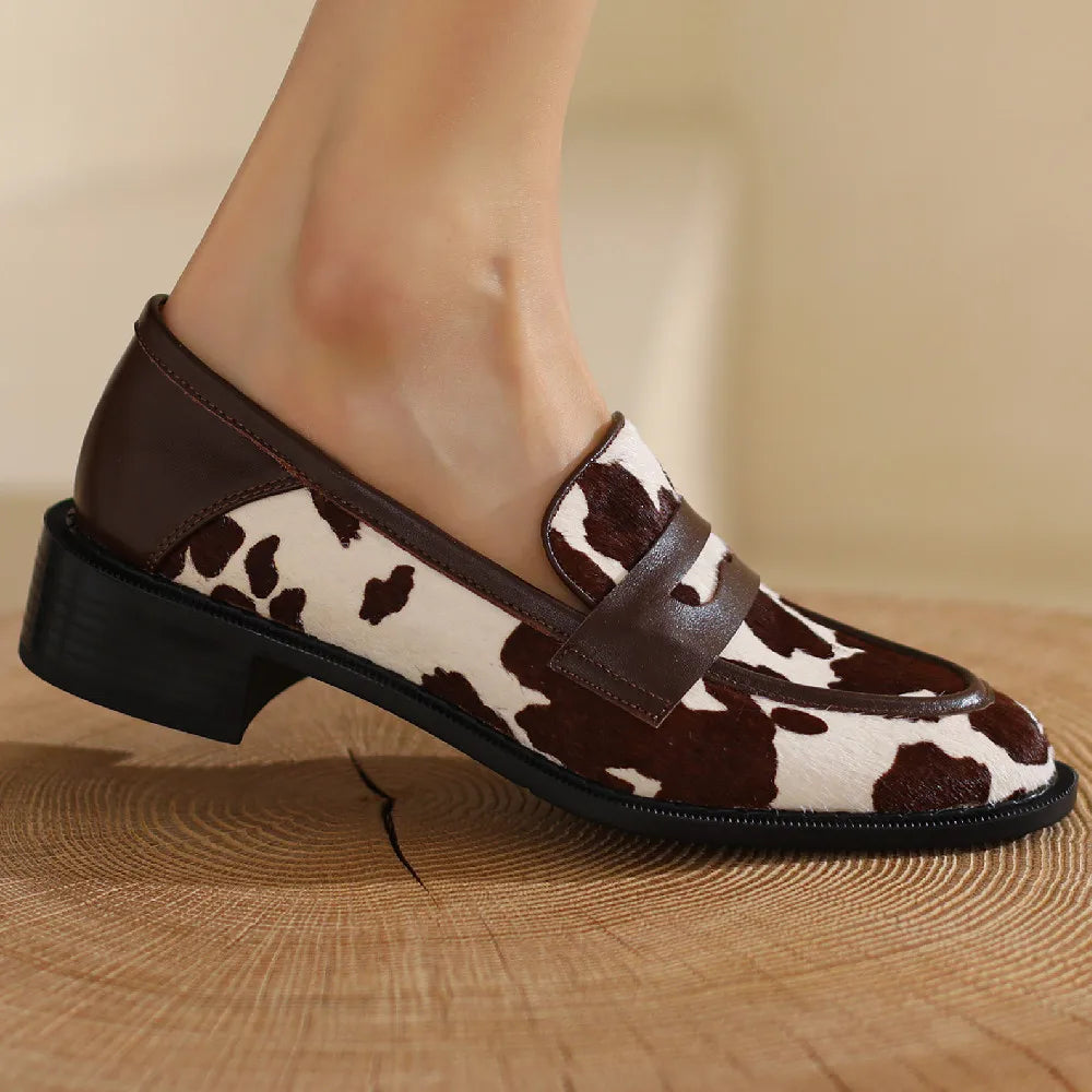 Horsehair Slip-On Flats-HighTouch