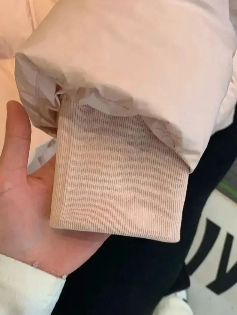 Warm Cotton Hooded Short Jacket for Women