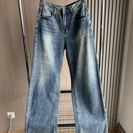 Wide-Leg High-Waist Jeans Women