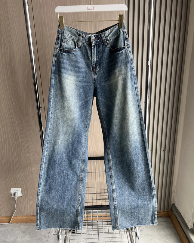 Wide-Leg High-Waist Jeans Women