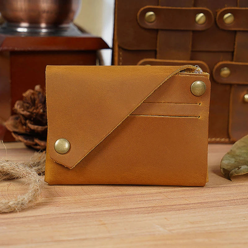 Vintage Crazy Horse Leather Wallet