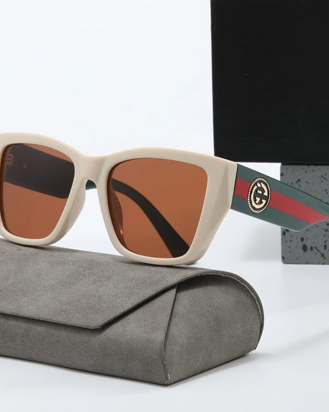 Oversized Vintage Square Polygon Sunglasses