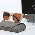 Oversized Vintage Square Polygon Sunglasses-HighTouch
