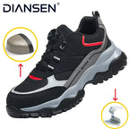 Men’s Steel Toe Breathable Work Sneakers-HighTouch