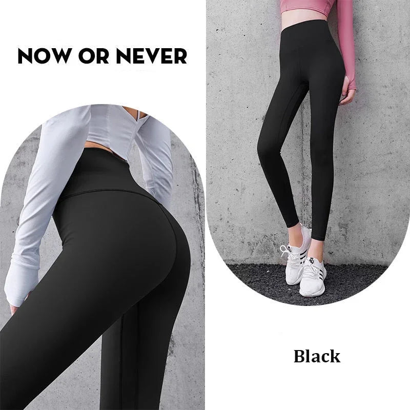 Women’s High-Waisted Fast-Dry Squat-Proof Yoga Leggings – Support & Comfort