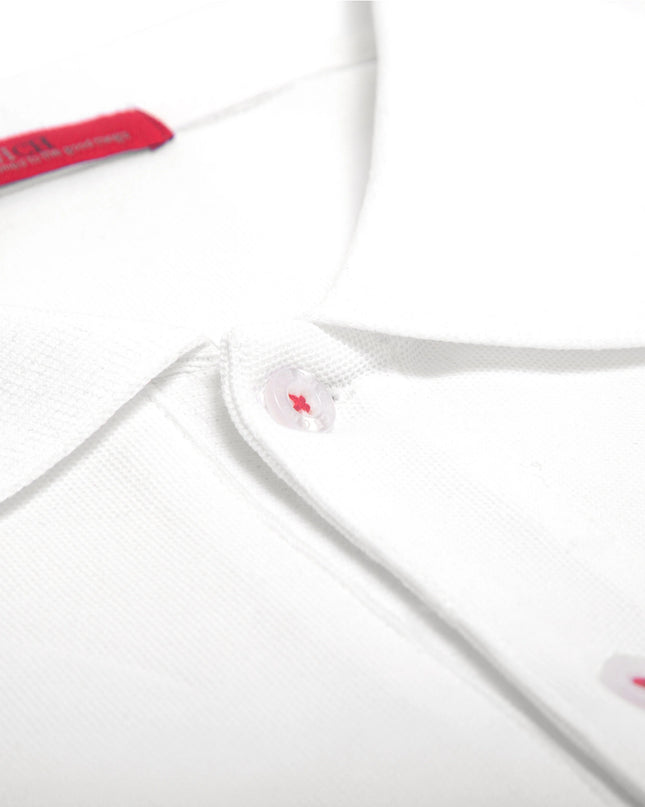 CHCH | Solid-Color Short Sleeve Polo Shirt