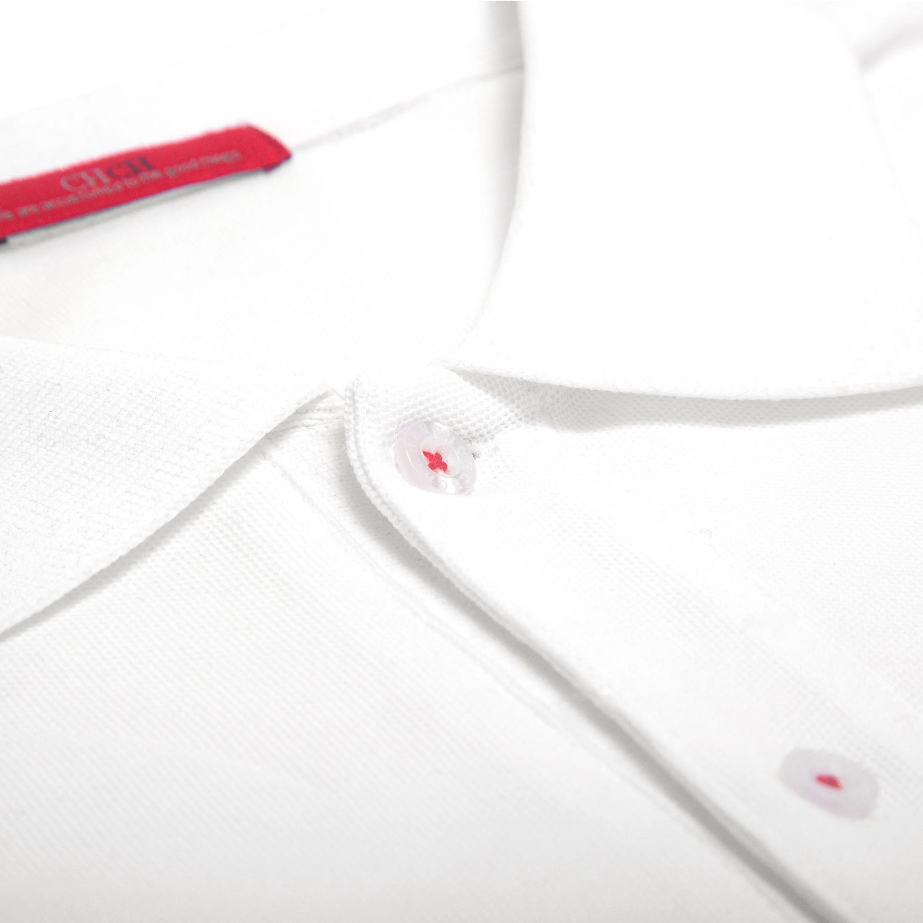 CHCH | Solid-Color Short Sleeve Polo Shirt
