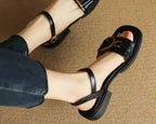Amara | Buckled Flat Sandals