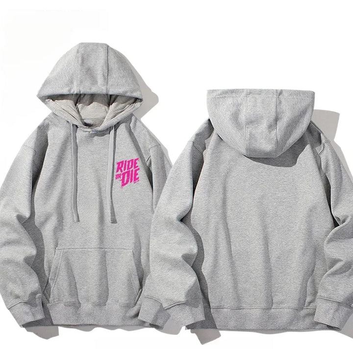 Unisex “Ride or Die” Cotton Hoodie-HighTouch