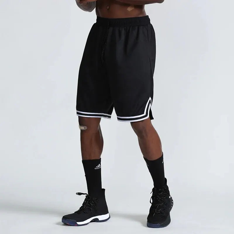 SONECHOKI genou longueur basket-ball Shorts hommes rayé ample course Sport gymnase maille respirant Fitness entraînement bas mâle-HighTouch
