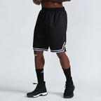 SONECHOKI genou longueur basket-ball Shorts hommes rayé ample course Sport gymnase maille respirant Fitness entraînement bas mâle-HighTouch