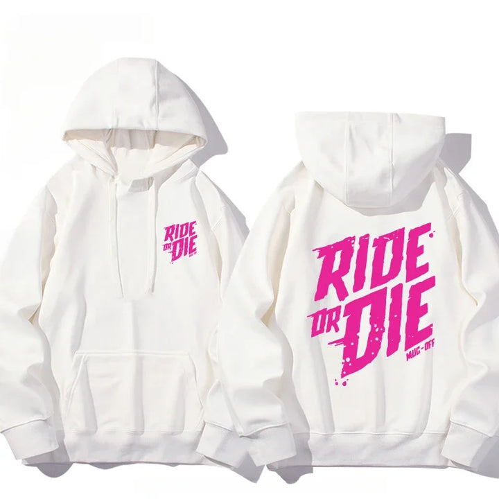 Unisex “Ride or Die” Cotton Hoodie-HighTouch
