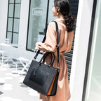 Large Leather Shoulder Bag Women-HighTouch