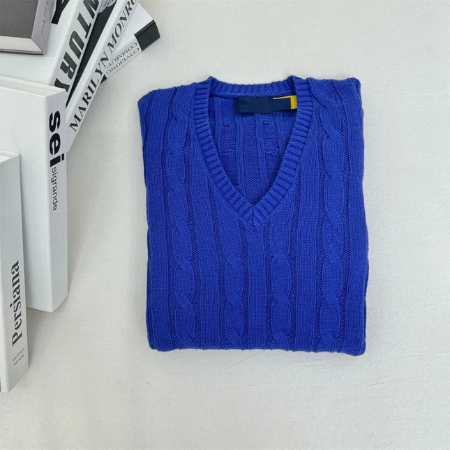 Loose Oversized Unisex V-Neck Sweater