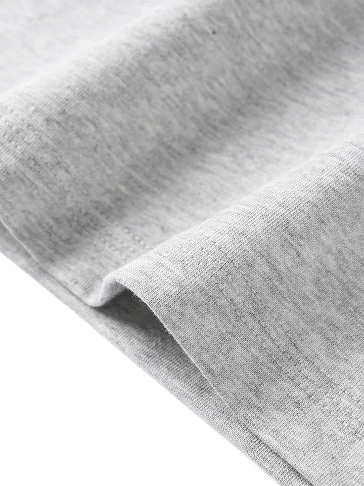 Half-Zip Long Sleeve Tee – Regular Fit T-Shirts, 230gsm-HighTouch