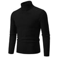 Men’s High-Neck Knitted Pullover Sweater
