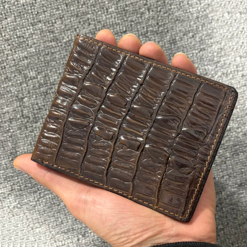 Vintage Dragon Pattern Leather Wallet