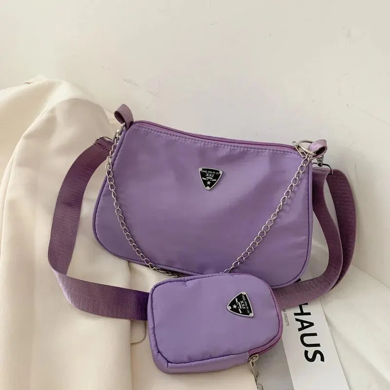 Women’s Lightweight Fabric Crossbody Bag – Stylish & Practical-HighTouch
