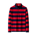 Spring Men Polo Shirt Cotton Long Sleeve Stripe Polo Shirt Men Autumn Embroidery Casual Fashion Polo Shirt Business T-shirts Men-HighTouch