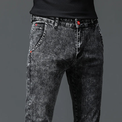 Men’s Slim Stretch Black & Dark Grey Jeans