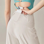 High-Waisted Stretch Lounge Sweatpants with Pockets-HighTouch