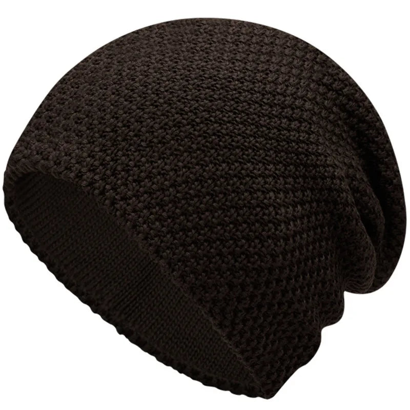 Big Size Knit Winter Beanie for Men & Women-HighTouch
