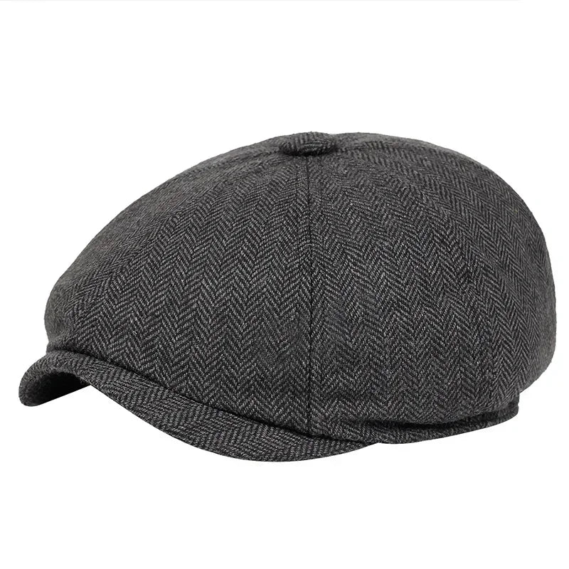 Vintage Tweed Peaky Blinders Flat Cap – Heritage Style Unisex