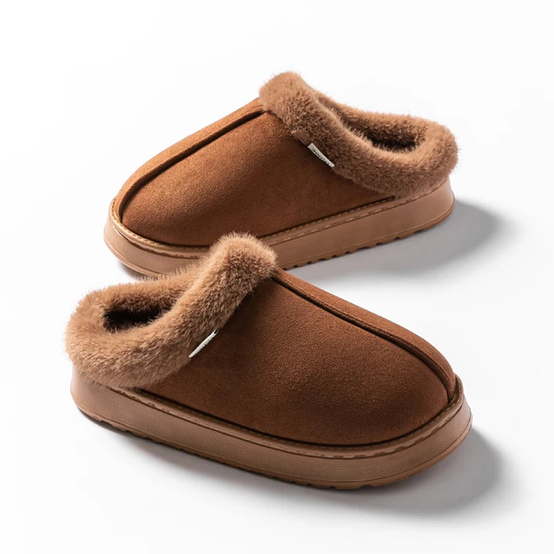 Fluffy Winter Slippers – Warm EVA Anti-Slip Indoor Slippers-HighTouch