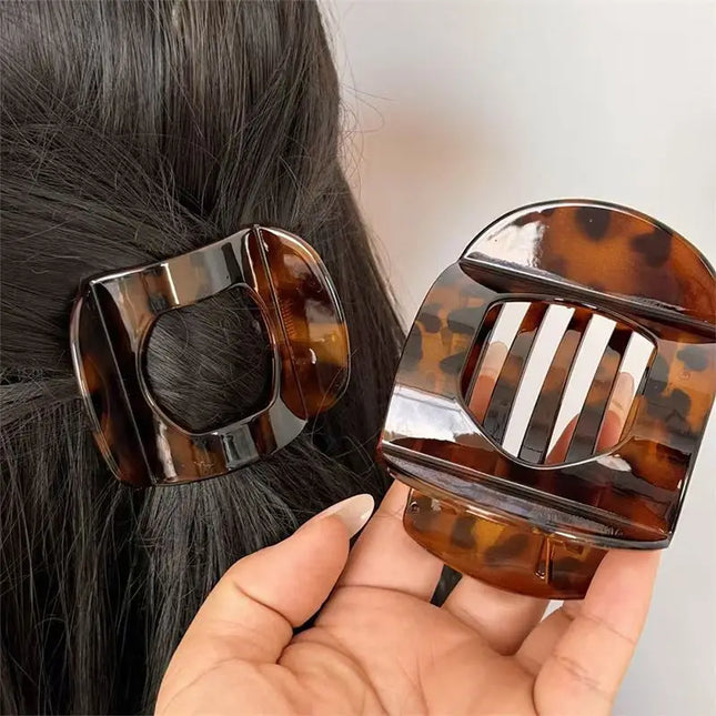 Korean Leopard Spoon Hair Clip