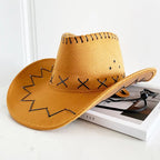 Bride Embellished Cowgirl Hat – Wide-Brim Bridal Fedora-HighTouch