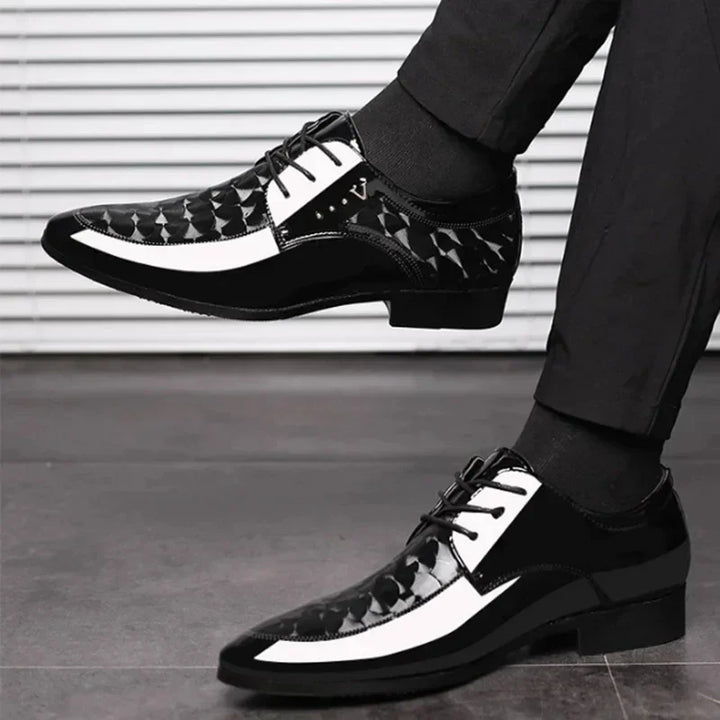 Men's Oxford Dress Shoes – Gloss Finish Lace-Up